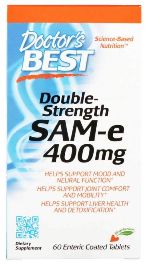 Doctor’s Best SAM-e, 400 mg x 60 enterických tablet
