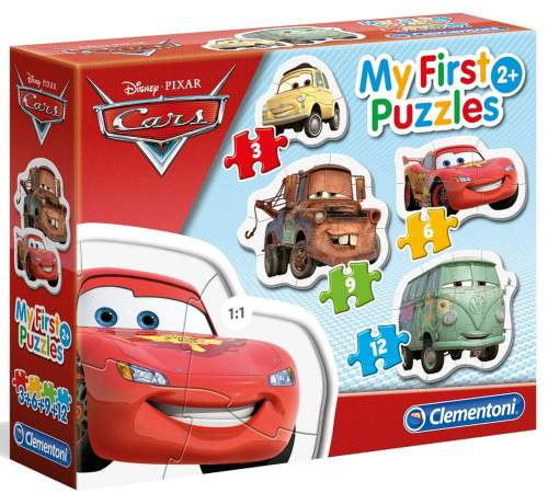 Clementoni - Puzzle 3+6+9+12 Cars