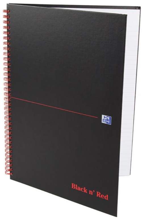 Oxford Black n´ Red Notebook A4