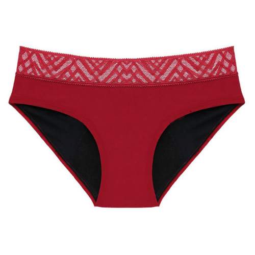Pinke Welle Menstruační kalhotky "Moře" červené - silná menstruace (L)