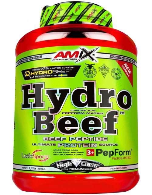 Amix HydroBeef™ Peptide Protein 1000 g, čokoláda-višeň