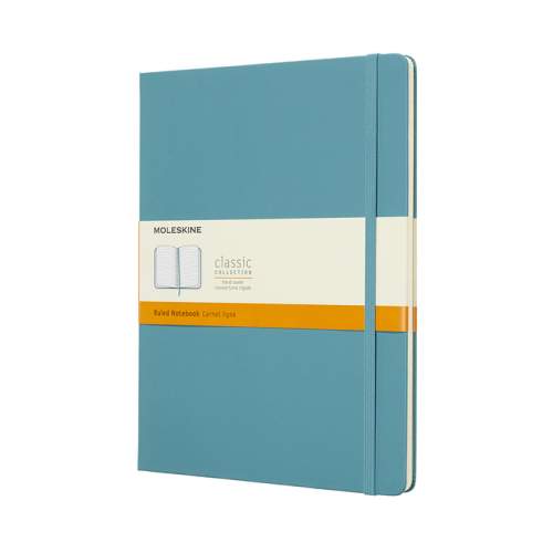 Moleskine: Zápisník tvrdý linkovaný modrozelený XL