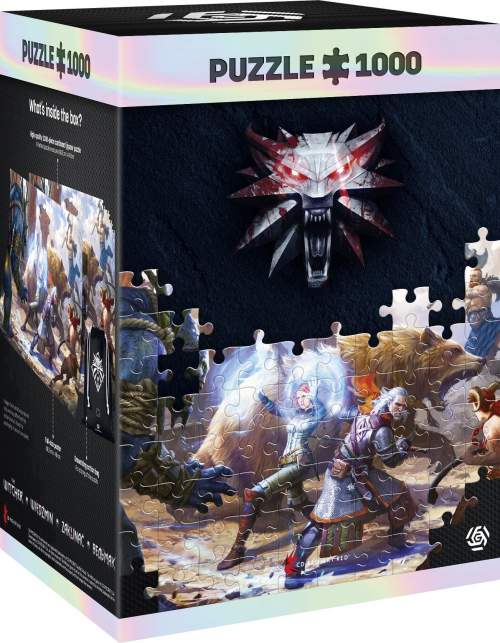 GOOD LOOT Puzzle Witcher - Geralt & Triss in Battle 1000 dílků