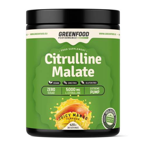 GreenFood Nutrition Performance Citrulline Malate 420g Juicy Mango
