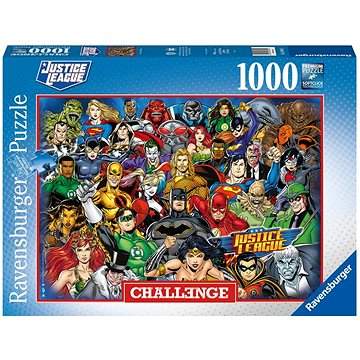 Ravensburger 168842 Challenge Puzzle: DC Comics: Liga spravedlnosti 1000 dílků