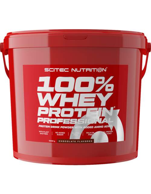 Scitec Nutrition 100% Whey Protein Professional 5000 g, čokoláda-cookies&cream