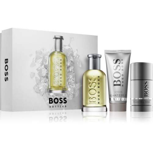 HUGO BOSS Boss Bottled sada toaletní voda 100 ml + sprchový gel 100 ml + deostick 75 ml pro muže