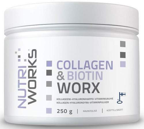 NutriWorks Collagen & Biotin Worx 250g Varianta: Collagen and Biotin Worx 250g