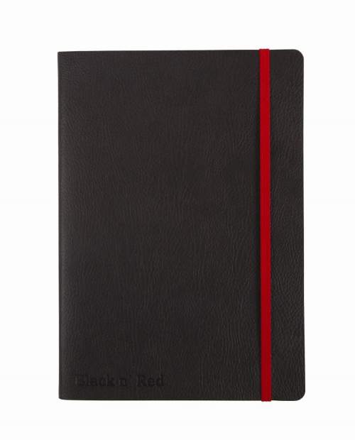 Oxford Black n´ Red Journal A5, 72 listů, linkovaný,  ohebné desky