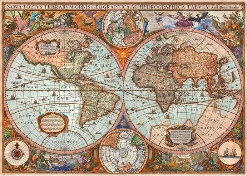 Schmidt Puzzle Historická mapa světa 3000 dílků