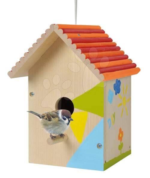 Eichhorn  Dřevěná ptačí budka Outdoor Birdhouse Poskládej a vymaluj