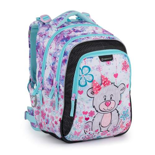 Bagmaster školní batoh LUMI 21 C Gray/Blue/Pink