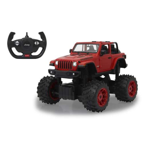 Jamara Jeep Wrangler JL 1:14 big wheel door manual červený 2,4G B