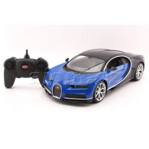 RC model Bugatti Chiron modré auto na dálkové ovládání 1:14