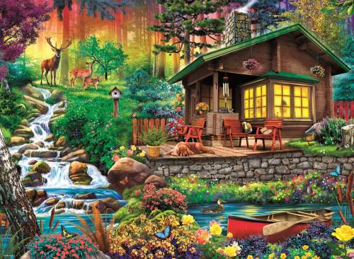 Trefl Puzzle Chata v lesích 3000 dílků
