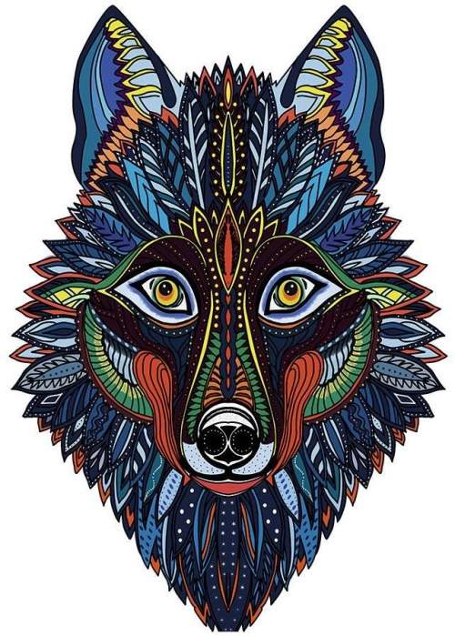 Puzzle - noční vlk
