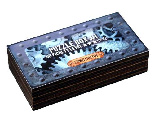 Hlavolam skříňka - Recenttoys Puzzle Box #1 - Modrá