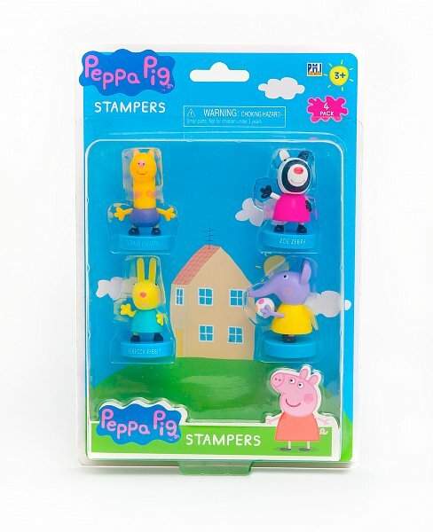 Peppa Pig: 4 figurky s razítkem blistr