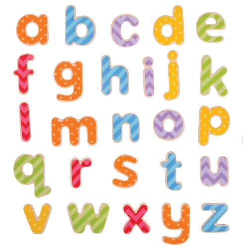 Bigjigs Toys Magnetická barevná abeceda