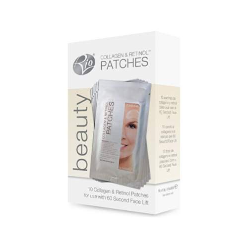 Rio-Beauty Kolagenové a retinolové náplasti pro liftingový přístroj pro vyhlazení vrásek a vypnutí pleti FALI (Retinol & Collagen Patches) 5 x 2 ks
