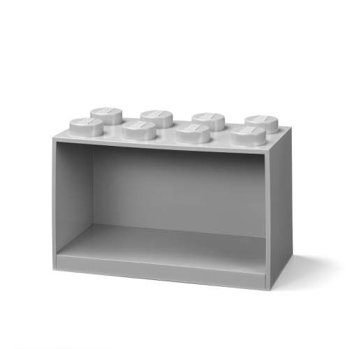 LEGO Brick 8 závěsná police šedá