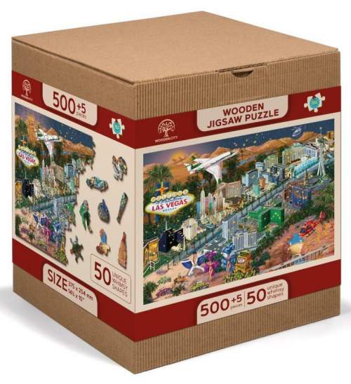 Wooden City Puzzle Las Vegas 505 dílků