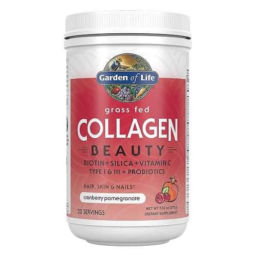 Garden of Life Collagen Beauty (Kolagen - Kolagenní peptidy), Brusinka a granátové jablko, 270 g