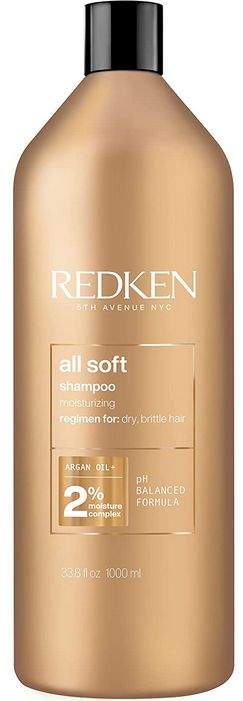 Redken All Soft Shampoo MAXI - šampon pro suché a křehké vlasy 1000 ml