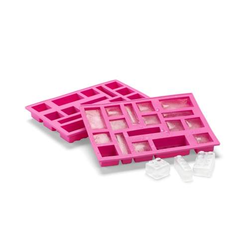 LEGO silikonová forma na led Iconic růžová