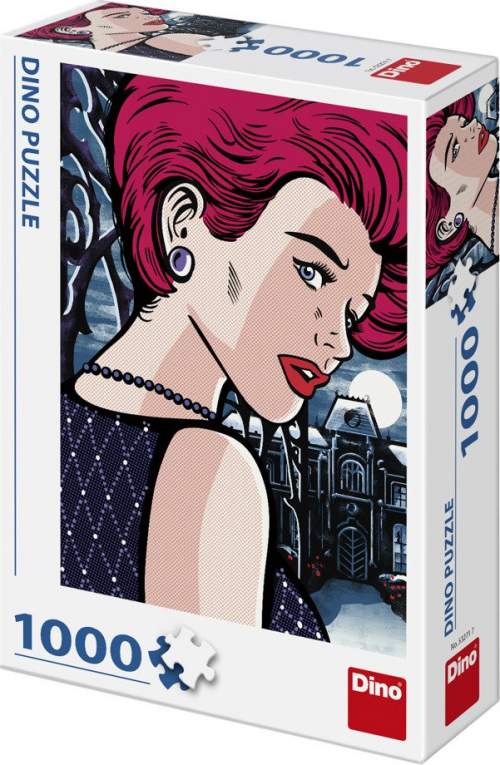 Dino Puzzle Pop Art Tajemná žena 1000 dílků