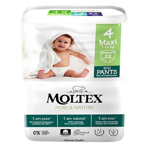 Moltex Pure & Nature Natahovací Maxi 7–12kg 22 ks
