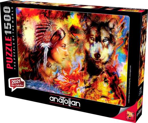 Anatolian Puzzle Dívka a vlk 1500 dílků