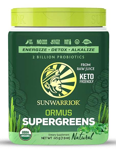 Sunwarrior Ormus Super Greens Bio - Máta, 225g