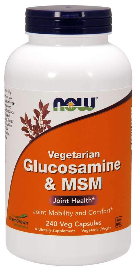 NOW Foods NOW Vegetariánský Glukosamin & MSM, 240 rostlinných kapslí