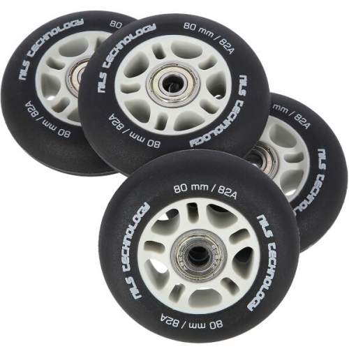 NILS Extreme PU 80x24 82A s ložisky ABEC 9, 4 ks
