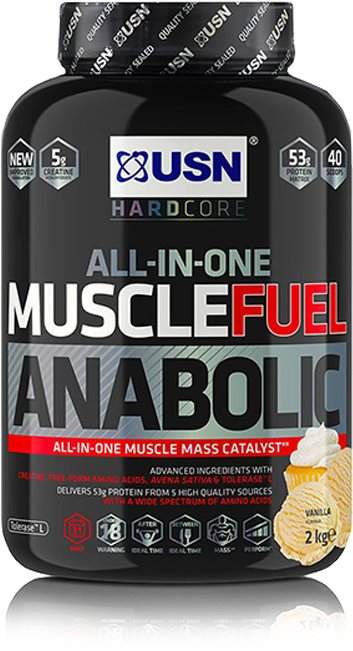 USN Muscle Fuel Anabolic, 2000g, vanilka