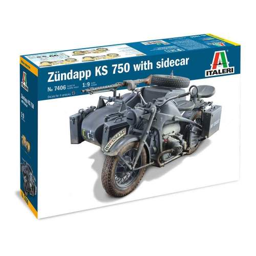 Italeri Zundapp KS 750 with sidecar 1:9 7406