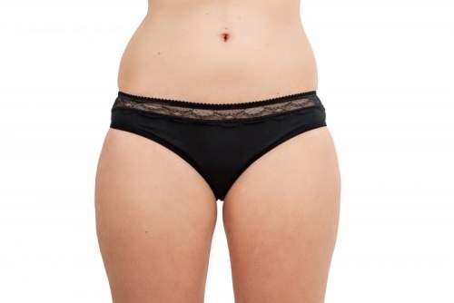 Pinke Welle Menstruační kalhotky "Malé černé" - střední a slabá menstruace (S)