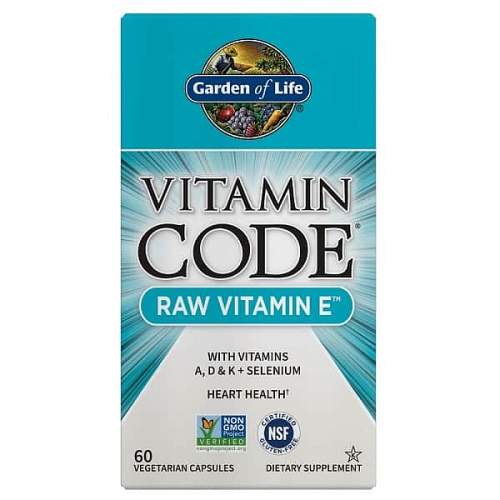 Garden of life Garden of Life Vitamín E - RAW Vitamin Code - 60 kapslí