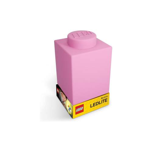 LEGO LED Lite Classic Silikonová kostka noční světlo růžová