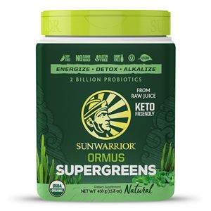 Sunwarrior Ormus Super Greens BIO natural, 450 g