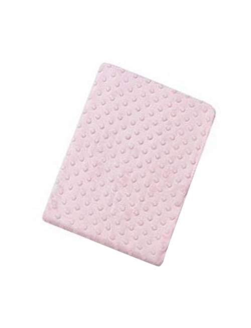 Interbaby Dětská deka extra měkká kuličky 80 x 110 cm Růžová