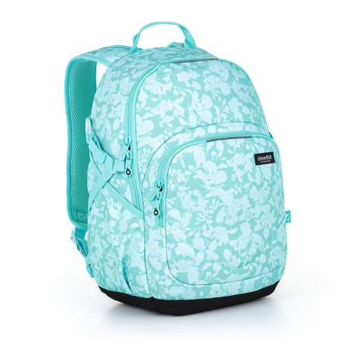 Topgal Studentský batoh s květinami YOKO 22030 G