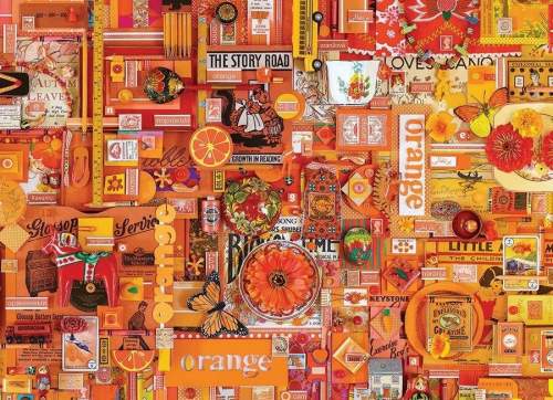 Puzzle Cobble Hill Puzzle Barvy duhy: Oranžová 1000 dílků