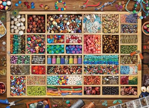 Eurographics Puzzle Lauřina sbírka korálků 1000 dílků