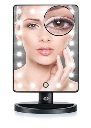 Rio-Beauty Dotykové kosmetické zrcátko (24 LED Touch Dimmable Cosmetic Mirror)