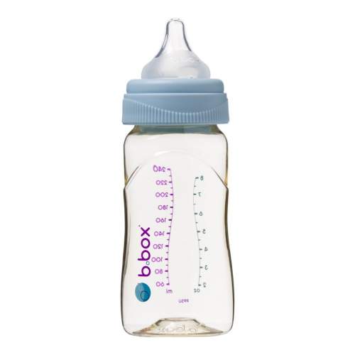b.box Antikoliková kojenecká láhev 240 ml - modrá