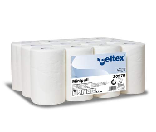 Celtex Papírové ručníky Celtex Lux 2vrstvé, 212 útržků, bílé, 12 ks