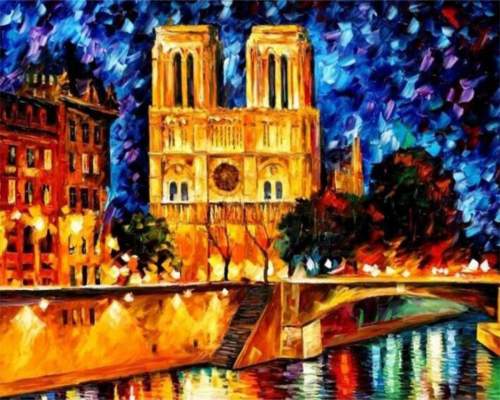 Gaira Malování podle čísel Notre-Dame
