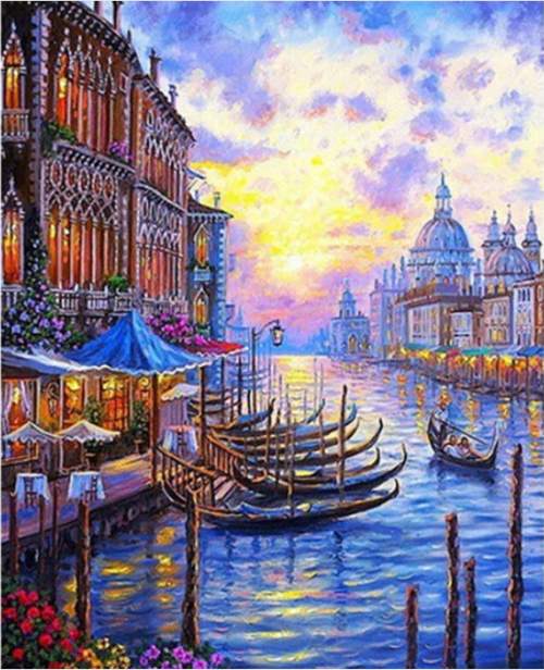 Gaira Malování podle čísel Benátky